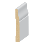 #711 MDF Baseboard 7/16" x 3-1/2" x 16 feet