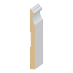Classic Beaded MDF Baseboard 9/16" x 7-1/4"