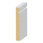 S4S Notched Modern MDF Baseboard 9/16" x 4-1/2"