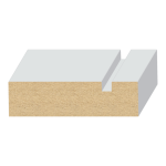 S4S Notched Modern MDF Casing 11/16" x 2-1/2"