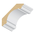 Double Bead Carolina MDF Crown 3/4" x 3-3/8" x 16 feet