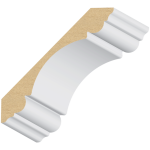 Double Bead Carolina MDF Crown 11/16" x 4-5/8" x 16 feet
