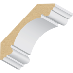 Double Bead Carolina MDF Crown 7/8" x 4-5/8" x 16 feet