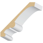 Single Bead Carolina MDF Crown 7/8" x 6-9/16" x 16 feet