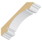 Double Bead Carolina MDF Crown 1" x 6-1/2" x 16 feet
