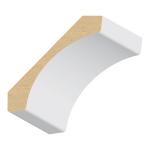 Contemporary MDF Crown 9/16" x 3-3/8" x 16 feet
