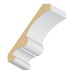 Single Bead Carolina MDF Crown 11/16" x 4-5/8" x 16 feet