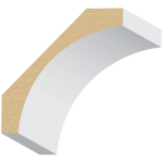 Contemporary MDF Crown 1" x 4-1/2" x 16 feet