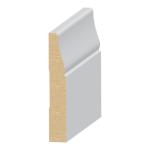 #711 MDF Baseboard 1/2" x 3" x 16 feet