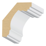 Cornice MDF Crown 1-3/16" x 3-3/4" x 16 feet