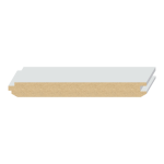 V-Groove/Nickel Gap T&G MDF Wainscot 5/8" x 5-1/2" x 16 feet