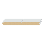 V-Groove/Nickel Gap T&G MDF Wainscot 5/8" x 7-3/8" x 16 feet