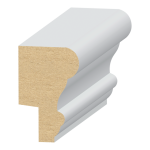 Panel Cap w/ 5/16" Rab`t MDF Wainscot 1-1/8" x 1-3/4" x 16 feet