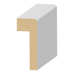 Contemporary Panel Cap MDF Wainscot 1" x 2-1/2" x 16 feet