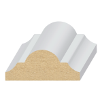 Flat Astragal MDF Panel Mold 11/16" x 1-5/8" x 16 feet