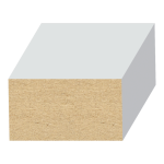 S4S (1x2) MDF  11/16" x 1-1/2" x 16 feet