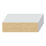S4S (1x3) MDF  11/16" x 2-1/2" x 16 feet