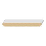 Primed Double Ogee MDF Wall Cap  11/16" x 7-1/4" x 16 feet