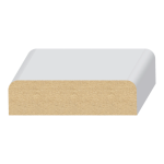 2 Eased Edge MDF Wall Cap  11/16" x 2-1/2" x 16 feet