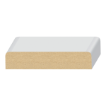 2 Eased Edge MDF Wall Cap  11/16" x 3-1/2" x 16 feet