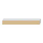 2 Eased Edge MDF Wall Cap  1-1/4" x 11-1/4" x 16 feet