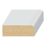1 Round Edge MDF Door Stop  7/16" x 1-1/4" x 17 feet