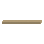 Flat Edge MDF Shelving 11/16" x 11-1/4" x 16 feet