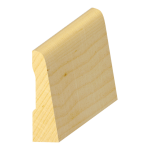 Raw Flat FJ Pine Baseboard 7/16" x 1-1/2"