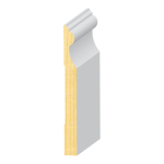 Classic Beaded FJ Pine Baseboard 9/16" x 5-7/16"