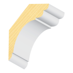 Cornice FJ Pine Crown 1-1/8" x 4-1/2"