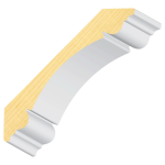 Double Bead FJ Pine Crown 1-1/8" x 7-3/16"