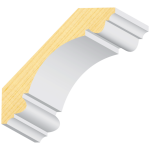 Double Bead FJ Pine Crown 7/8" x 4-15/16"