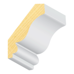 Edge Bead FJ Pine Crown 9/16" x 3-1/8"