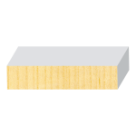 1X4S4S FJ Pine Non-Protected 3/4" x 3-1/2"