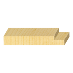 Hookstrip with Rab't  FJ Pine 11/16" x 4-1/2"
