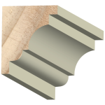 Pediment Crown Exterior Wood  1-1/4" x 1-1/2" x 16 feet