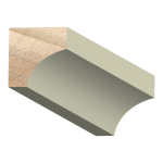 Cove Exterior Wood  11/16" x 11/16" x 16 feet