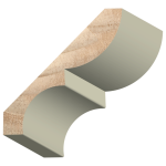 Bed & Cove Exterior Wood  3/4" x 4-5/16" x 16 feet