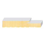 20-min FR FJ Pine Exterior Jamb Weather Strip 7-1/4" x 3"