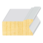 Thin Stucco Mold FJ Pine Exterior Molds  11/16" x 1-1/2"