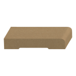 1 Eased Edge MDF Hook 9/16" x 3-1/4" x 16 feet