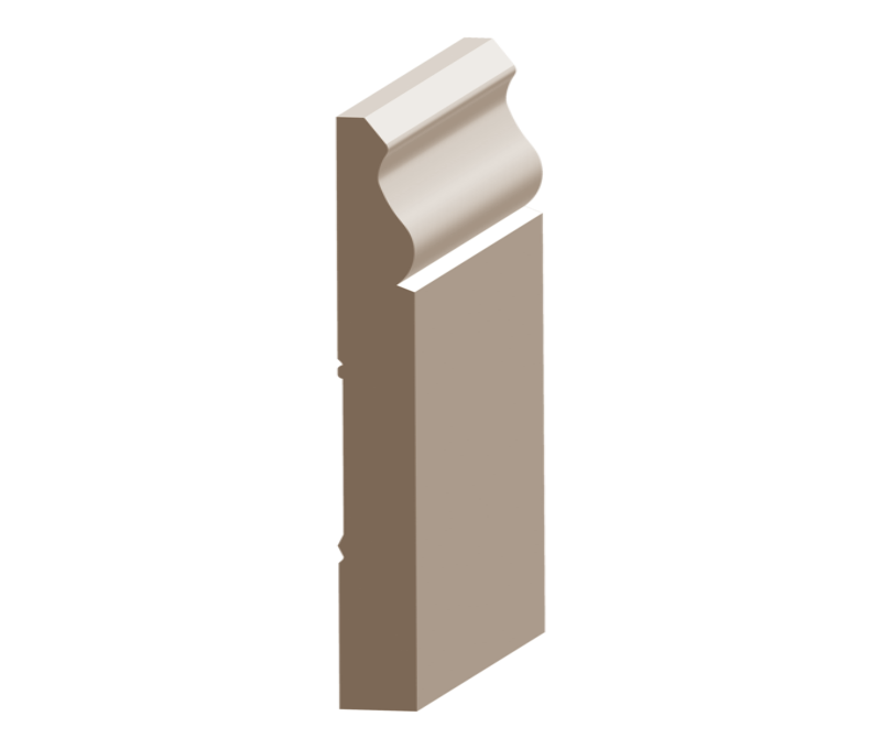 2372971937.png Flex Vintage Baseboard 9/16" x 5-1/4" to match MDF - Image 1