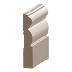 Flex Mission Base Baseboard 9/16" x 3-3/4" to match MDF