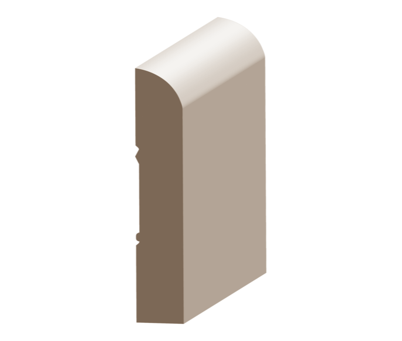2373045511.png Flex Bullnose Baseboard 9/16" x 3-1/2" to match MDF - Image 1