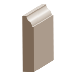 Flex Coronado Baseboard 9/16" x 3-1/4" to match MDF