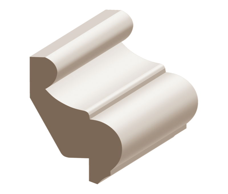 2374641476.png Flex Panel Cap w/ 3/4" Rab`t Wainscot 1-3/16" x 2" to match MDF - Image 1