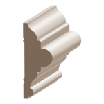 Flex Bolection Chair Rail 1" x 3" to match MDF