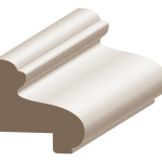 Flex Raised Panel Cap Wainscot 1-1/16" x 1-5/16" to match MDF