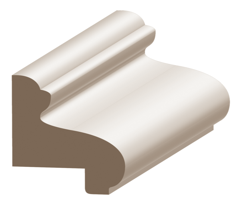2374762014.png Flex Raised Panel Cap Wainscot 1-1/16" x 1-5/16" to match MDF - Image 1