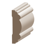 Flex Bead & Barrel Chair Rail 3/4" x 3" to match MDF